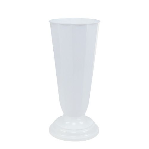 Floristik24 Vase &quot;Szwed&quot; Hvid Ø16cm