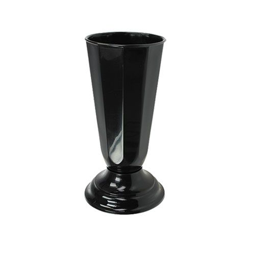 Floristik24 Indstillingsvase “Szwed” sort Ø13cm, 1 stk