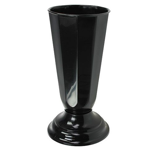 Floristik24 Vase Szwed sort Ø23cm, 1 stk