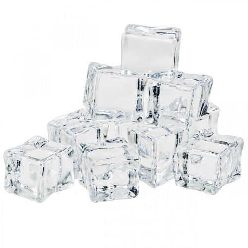 Floristik24 Kunstige isterninger dekorativ is gennemsigtig 2,5×3×2,5cm 12 stk.