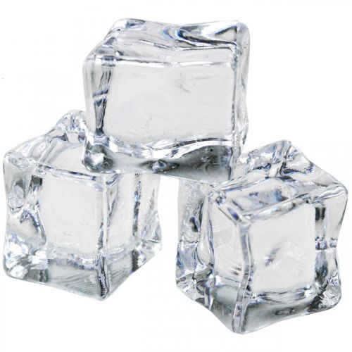 Floristik24 Kunstige isterninger dekorativ is gennemsigtig 2,5×3×2,5cm 12 stk.