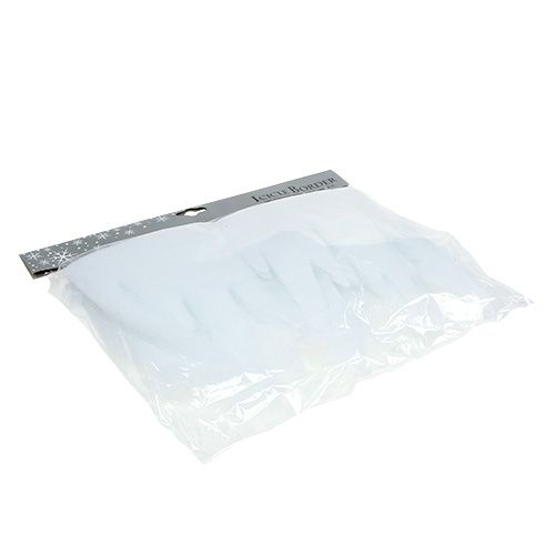 Artikel Istap deco hvid med glitter 2m