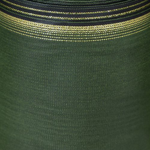 Artikel Elegant moiré kransbånd, 175 mm, mørkegrøn med perlekant og taftvævning til festlige lejligheder