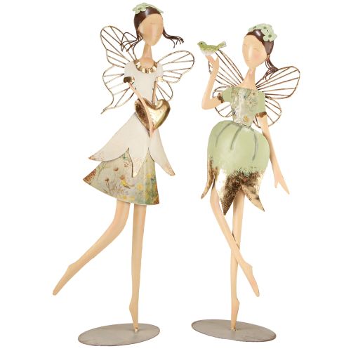 Alffigurer Metaldekoration Hjertefugl H55cm/60cm 2stk
