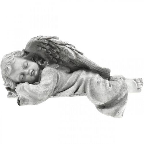 Floristik24 Engel til gravfiguren liggende hoved venstre 30×13×13cm