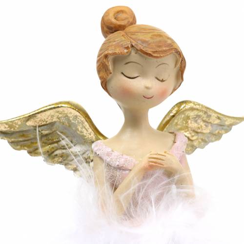 Floristik24 Dekorativ ballerina angel edge sæde Ø11,5 H15cm 2stk