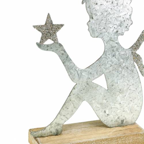 Floristik24 Englesølv glitter 18cm x 17,5cm