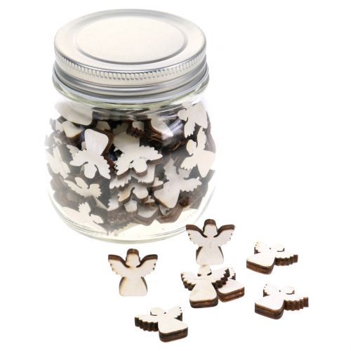 Floristik24 Engel til spredning i et glas natur 2cm 100p