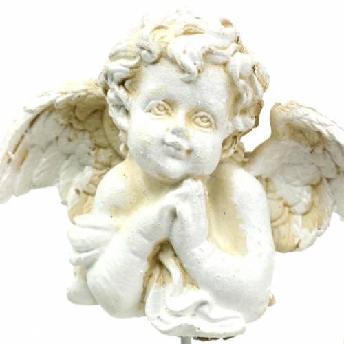 Gravedekoration dekorative stik engel, der beder 5 cm 4stk