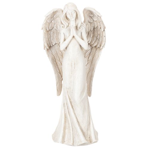 Englefigur stående og bedende, dekoration, 36 cm