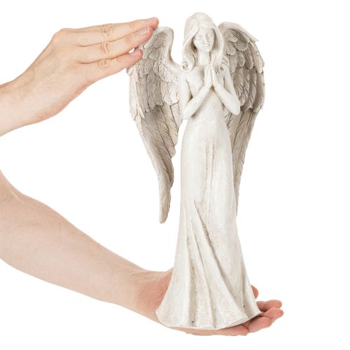 Englefigur stående og bedende, dekoration, 36 cm | Floristik24.dk