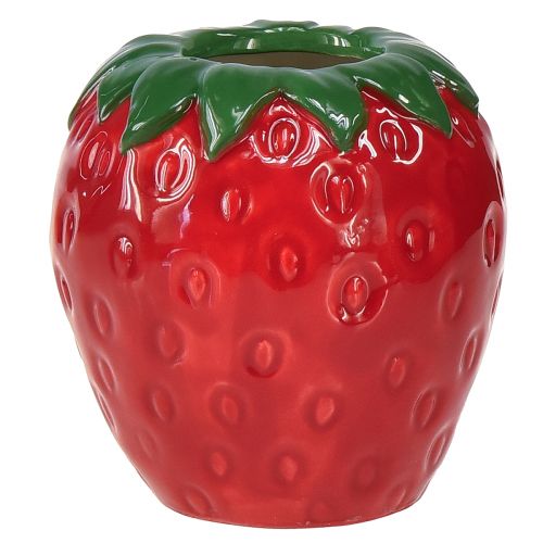 Floristik24 Jordbær dekorativ vase keramik urtepotte Ø8.5cm H8.5cm