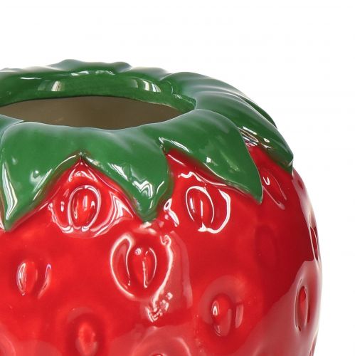 Floristik24 Jordbær dekorativ vase keramik urtepotte Ø8.5cm H8.5cm