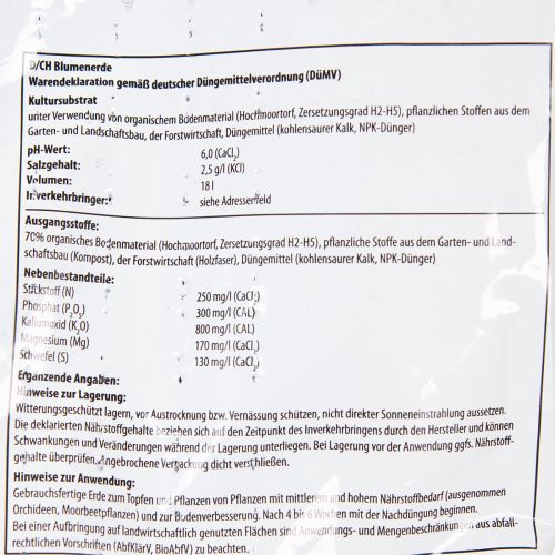 Artikel Villa Flora pottejord 18L