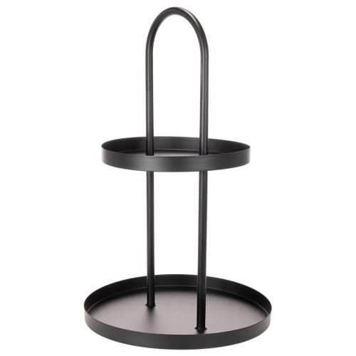 Metal rund dekorativ bakke med to lag, 58 cm | Floristik24.dk