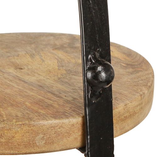 Artikel 3-lags trædekoration natursort Ø30cm H52cm