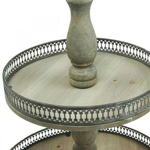 Floristik24 Deco Kagestand Træplanter Kagestand Vintage H47cm Ø34cm