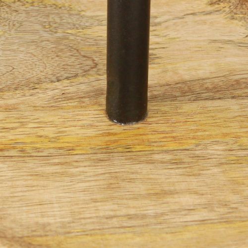 Artikel Etagere enkeltlags metal træplade natursort 24cm