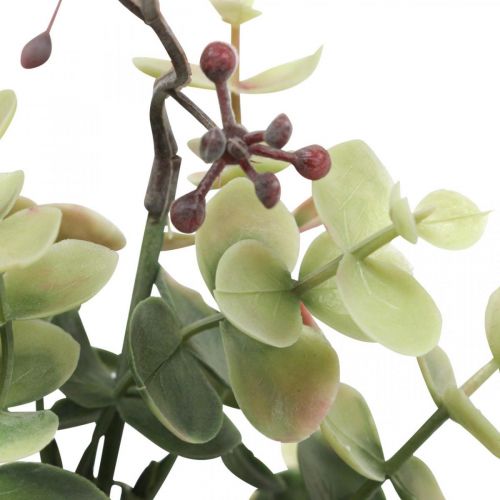 Eucalyptus Bush Kunstig Eucalyptus Grøn Rød 39cm