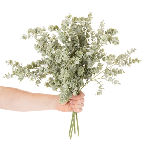 Kunstig eukalyptusgren, dekorativ gren til vaser og buketter, 49 cm, 4 stk. | Floristik24.dk