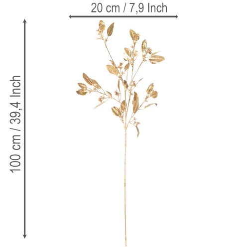 Kunstig eukalyptusgren, dekorativ gren til vase, 100 cm | Floristik24.dk
