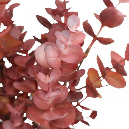 Efterårspynt eukalyptus gren rød Kunstig eukalyptus 36cm