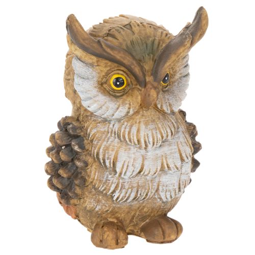 Uglefigur, lille siddende ugle, dekoration, 11 cm