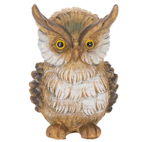 Uglefigur, lille siddende ugle, dekoration, 11 cm | Floristik24.dk