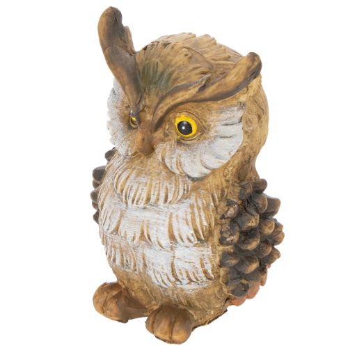 Uglefigur, lille siddende ugle, dekoration, 11 cm | Floristik24.dk