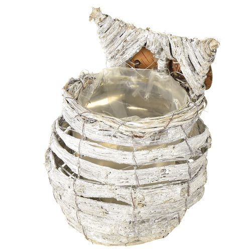 Artikel Ugle til plantning hvid 23cm