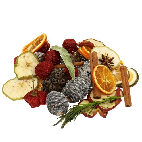 Floristik24 Julemix frugter og kegler 150g