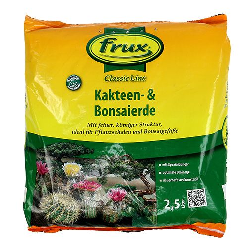 Floristik24 FRUX kaktus og bonsai jord 2,5 liter