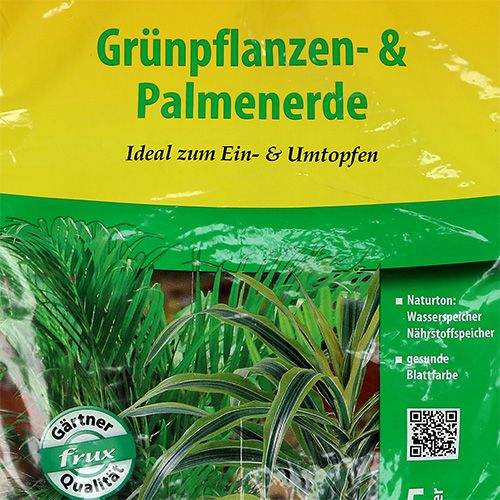 Artikel FRUX jord grøn plante- og palmejord 5l