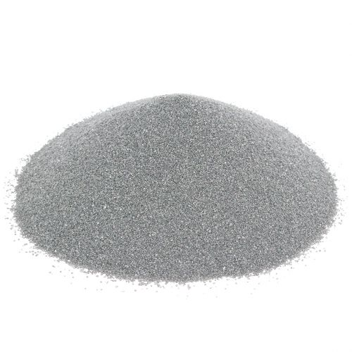 Farve sand 0,5 mm sølv 2 kg