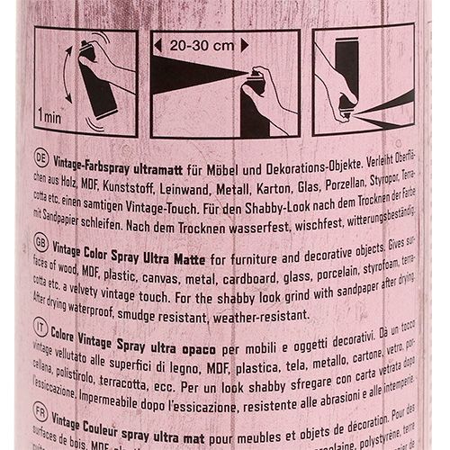 Floristik24 Farve Spray Vintage Pink 400ml