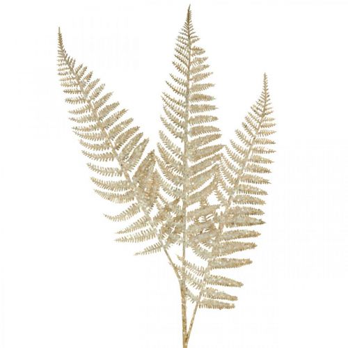 Floristik24 Deco bregne kunstig plante guld, glitter juledekoration 74cm