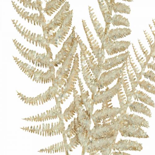 Floristik24 Deco bregne kunstig plante guld, glitter juledekoration 74cm
