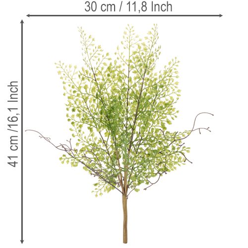Kunstig grøn Ruscus-gren til blomsterdekoration, 41 cm | Floristik24.dk