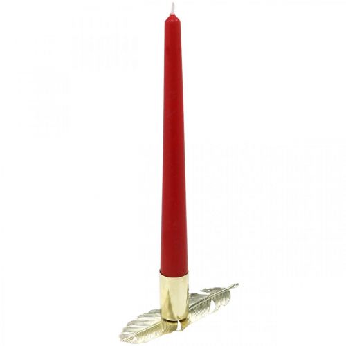Floristik24 Lysestage på foråret, metaldekoration, lysestage, adventsdekoration gylden Ø2,2cm L13cm 4stk