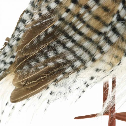 Artikel Dekorativ ugle, efterår, skovdyr, vinterdekoration H27cm