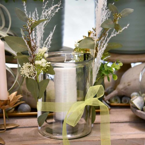 Floristik24 Fjergræs dekoration bleget tørt græs Miscanthus 75cm 10 stk