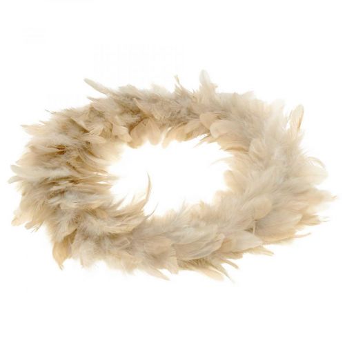 Floristik24 Deco fjerkrans pink Ø25cm Krans af fjer