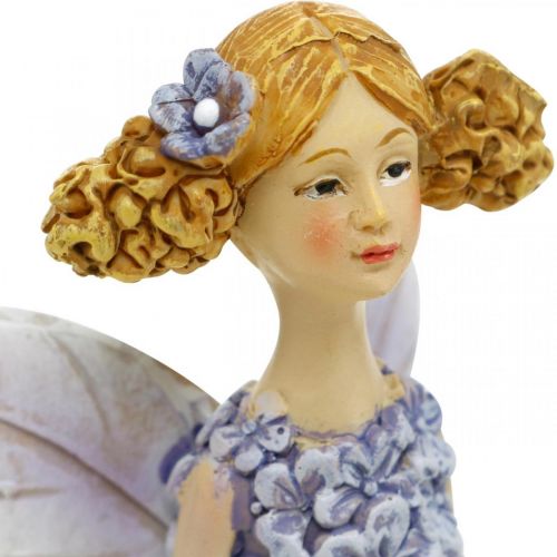 Floristik24 Blomsterfeer, forårsdekoration, blomsternisser violet H19/19,5 cm sæt med 2 stk.