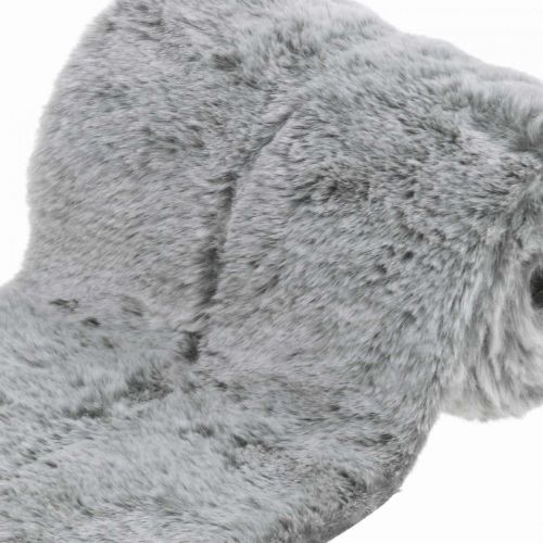 Artikel Bordløber imiteret pels grå, dekorativ pels til bord 15×200cm