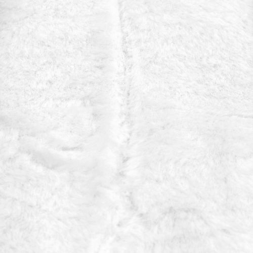 Floristik24 Dekorativt pelsbånd hvid 10x200cm