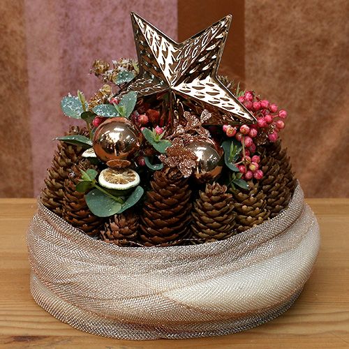 Artikel Julekugle 4cm guld skinnende/mat glas 24 stk