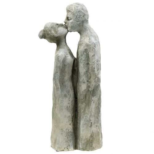 Floristik24 Dekorativ figur kysse par stenstøbt 40cm