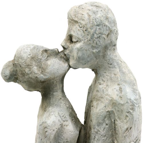 Floristik24 Dekorativ figur kysse par stenstøbt 40cm