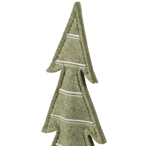 Floristik24 Filtdekoration juletræer bordpynt julegrøn 25cm 4 stk