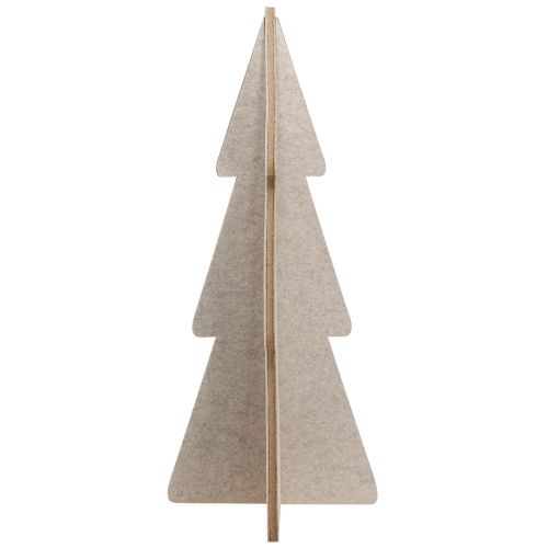 Artikel Filt juletræ dekoration gran beige H80cm